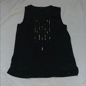 Beaded black blouse